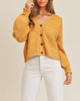 MABLE Long Sleeve Button Down Sweater Cardigan