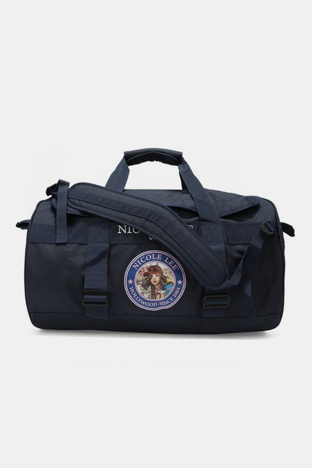 White Smoke Nicole Lee USA Large Duffel Bag