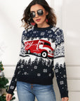 HAPPY Christmas Raglan Sleeve Sweater