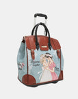 Nicole Lee USA Printed Rolling Tote Bag