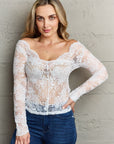 Ninexis Be Kind Off The Shoulder Lace Top