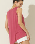 Ninexis Round Neck Button Side Tank