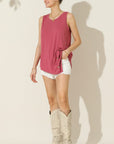 Ninexis Round Neck Button Side Tank