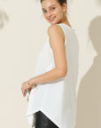 Ninexis Round Neck Button Side Tank