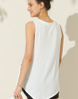 Ninexis Round Neck Button Side Tank