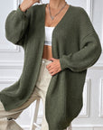 Open Front Long Sleeve Cardigan