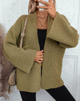 Open Front Long Sleeve Cardigan