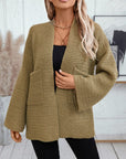 Open Front Long Sleeve Cardigan