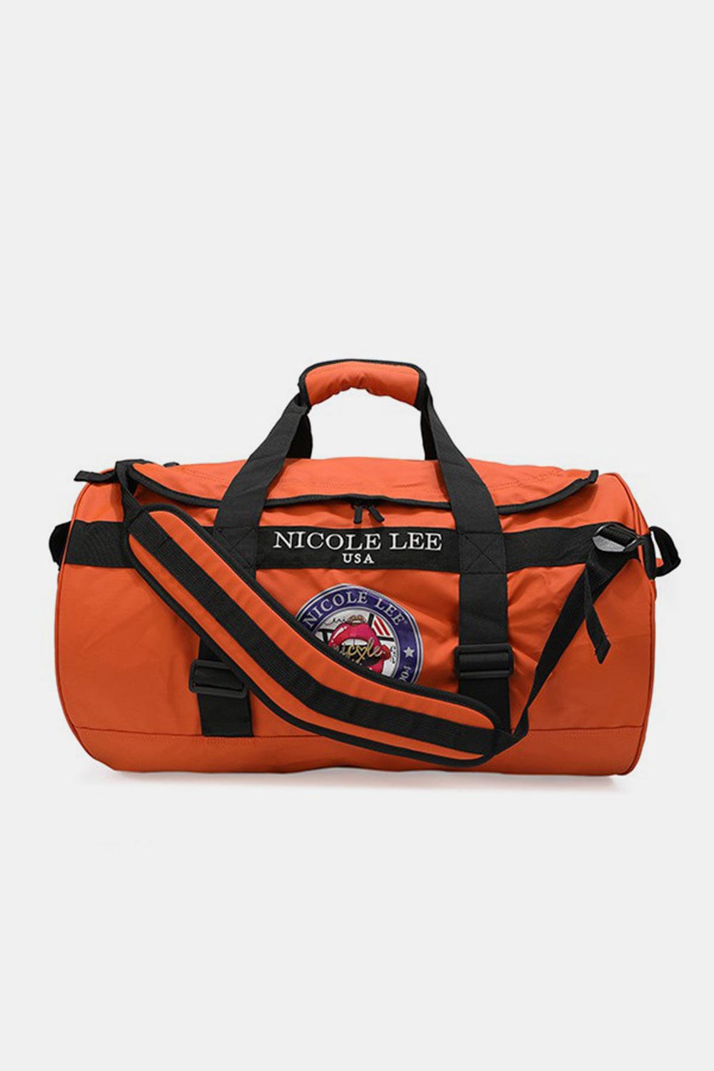 White Smoke Nicole Lee USA Large Duffel Bag