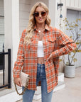 Mandy Plaid Button Up Long Sleeve Shirt