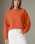 Round Neck Long Sleeve Sweatshirt