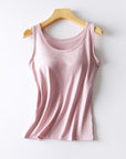 Lavender Round Neck Tank with Bra