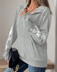 Perfee Half Zip Long Sleeve Hoodie