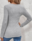 Perfee Surplice Long Sleeve T-Shirt