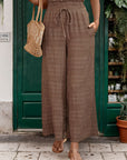 Perfee Tied Wide Leg Pants