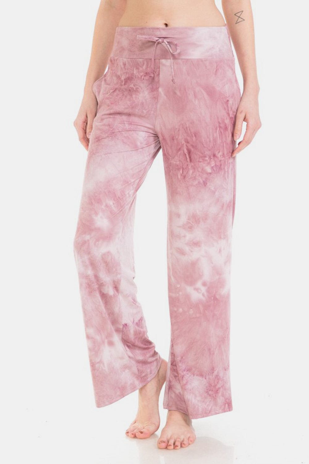 Misty Rose Leggings Depot Buttery Soft Printed Drawstring Pants