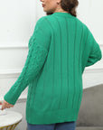 Plus Size Round Neck Long Sleeve Sweater