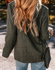 Pocketed Buttoned Long Sleeve Blazer