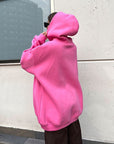 Pocketed Dropped Shoulder Long Sleeve Hoodie