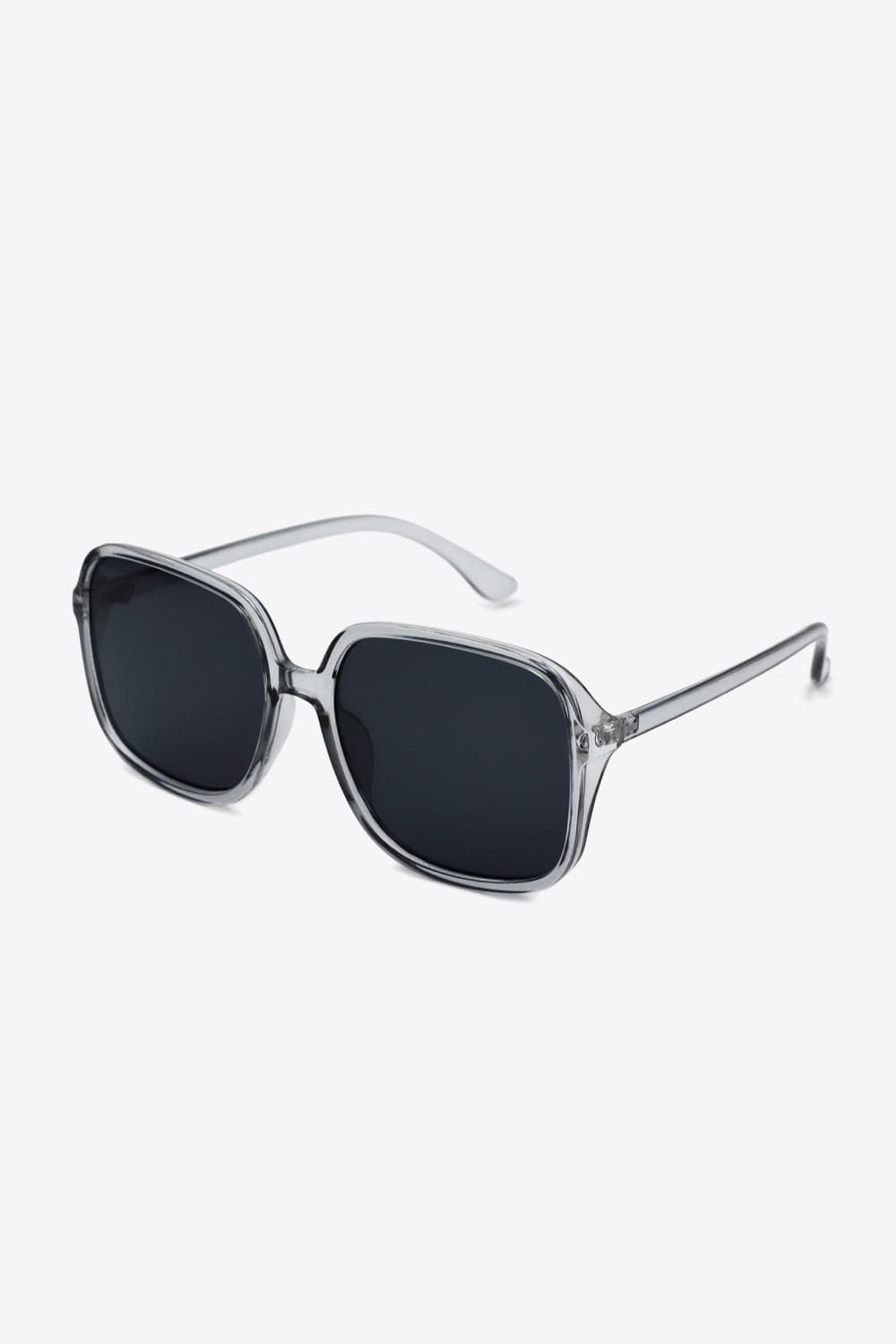 White Smoke Polycarbonate Square Sunglasses