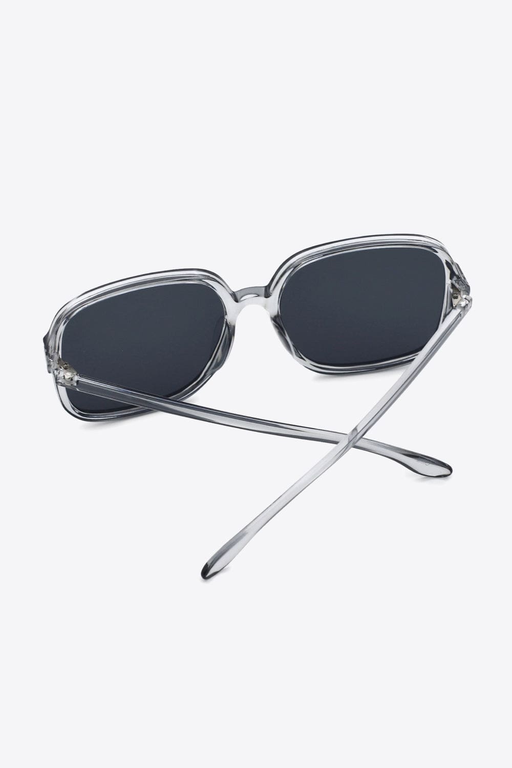 White Smoke Polycarbonate Square Sunglasses