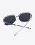 White Smoke Polycarbonate Square Sunglasses