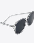 White Smoke Polycarbonate Square Sunglasses