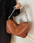 PU Leather Adjustable Strap Crossbody Bag