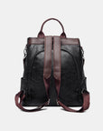 PU Leather Large Backpack Bag