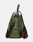 PU Leather Large Backpack Bag