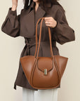 PU Leather Shoulder Bag with Pouch