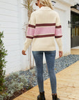 Quarter-Zip Collared Neck Sweater