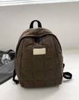 Quilted Polyester Backpack Bag