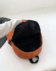 Quilted Polyester Backpack Bag