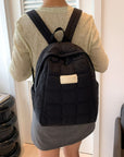 Quilted Polyester Backpack Bag