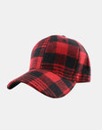 Plaid Adjustable Cotton Baseball Cap