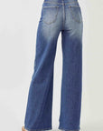 Risen Full Size High Rise Wide Leg Jeans