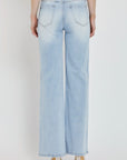 RISEN Full Size Wide Leg V Dipped Front Waist Jeans