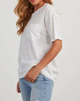 Light Gray Round Neck Half Sleeve T-Shirt