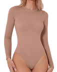 Round Neck Long Sleeve Bodysuit