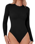 Round Neck Long Sleeve Bodysuit