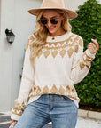 Round Neck Long Sleeve Sweater