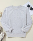 Round Neck Long Sleeve Sweatshirt