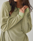 Round Neck Long Sleeve Sweatshirt