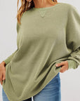 Round Neck Long Sleeve Sweatshirt