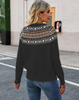 Round Neck Raglan Sleeve Sweater