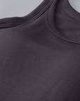 Dark Slate Gray Round Neck Tank with Bra