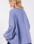 SAGE + FIG Flower Patch Dropped Shoulder Oversize Top