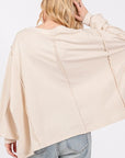 SAGE + FIG Flower Patch Dropped Shoulder Oversize Top