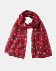 Thermal Snowflakes Polyester Scarf